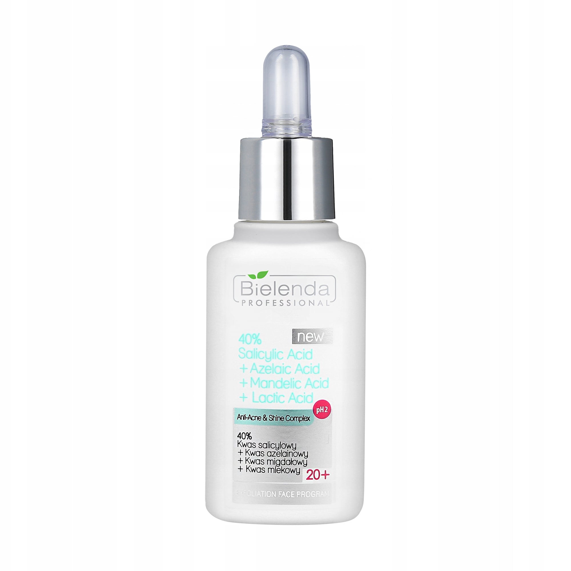 Засіб для обличчя Bielenda Professional Exfoliation Face Program 40% Salicylic Acid + Azelaic Acid + Mandelic Acid + Lactic Acid, 30 г